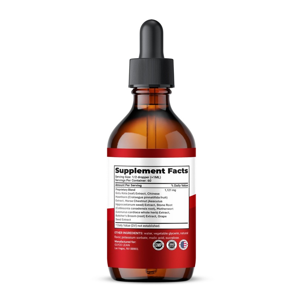 Glyco Lean Drops, Max Strength, GlycoLean Liquid Supplement (2 Pack)