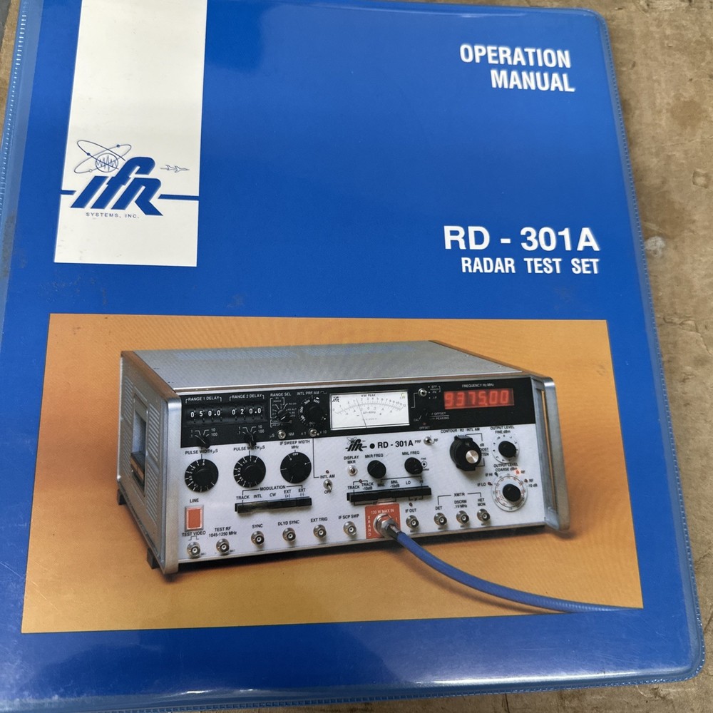 IFR RD301 Operation Manual