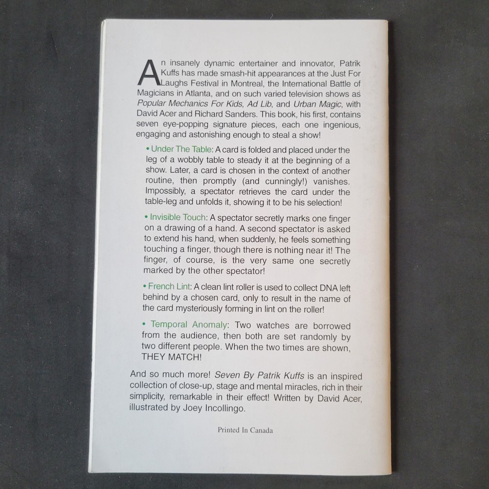 7 By Patrik Kuffs [David Acer, 2004] magic book