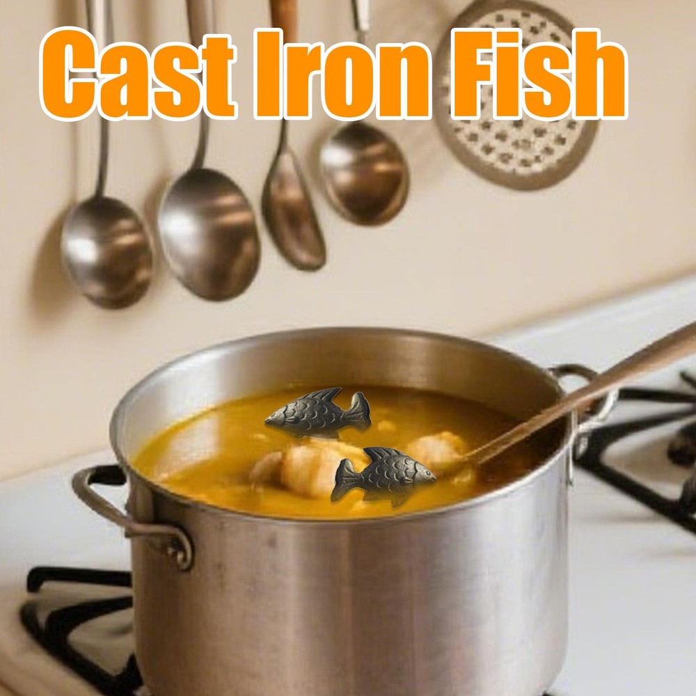 Iron Fish Fish Shaped Chef Tool For Iron Deficiency 2 Pieces Reusable