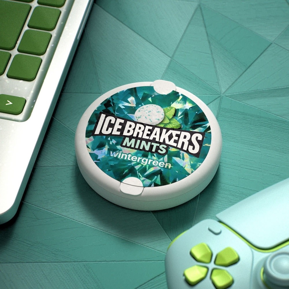 Ice Breakers Wintergreen Sugar-Free Mints – 1.5 oz Tin