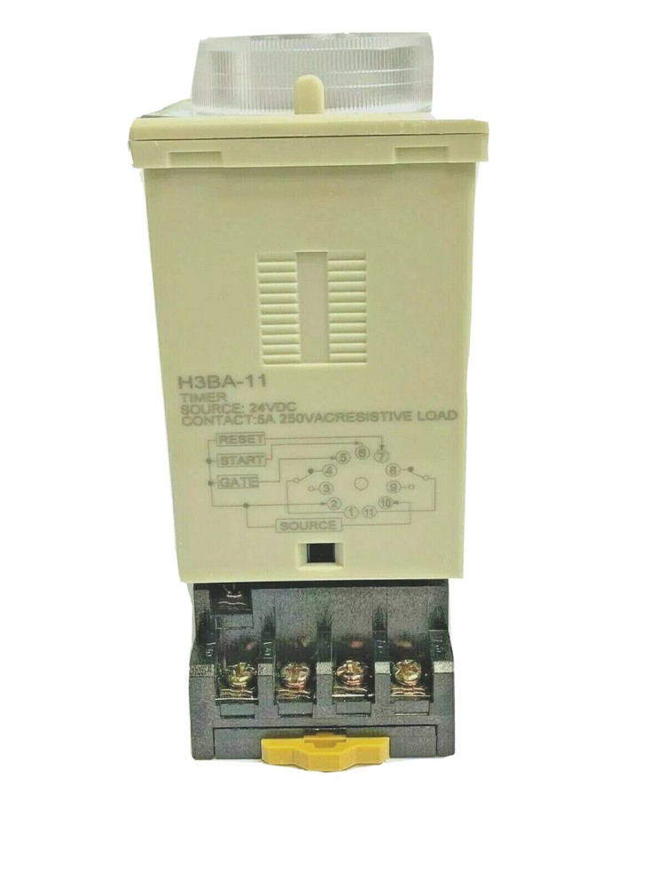 Relay H3BA-11 Multifunction Timer Solid State 24VDC 250VAC 5A New with Socket