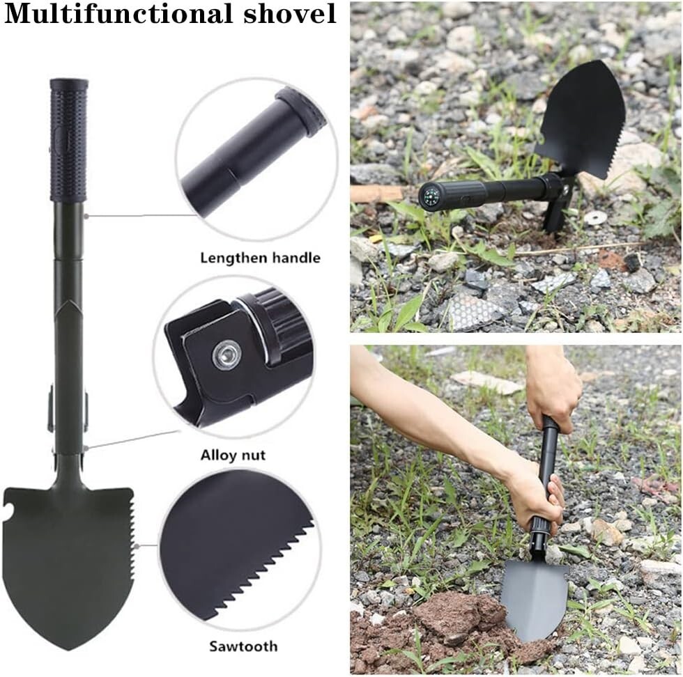 All-in-One Roadside Assistance Kit: Reflective Triangle, Tools & Jumper Cables