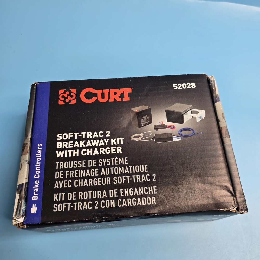 CURT 52028 Soft-Trac II Breakaway System w Charger. Read
