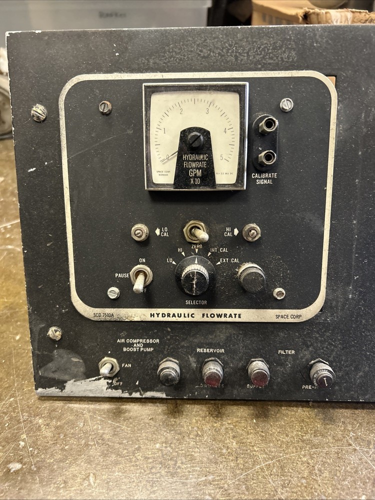 Vintage Space Corp Hyd. Flow rate Indicator P/N 75-1-0-1A