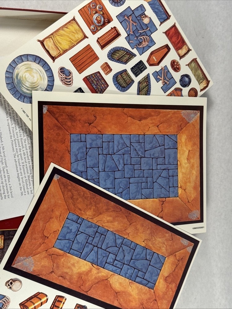 1993 TSR AD&D 2nd Ed Cardmaster - Adventure Design Deck VG+ Complete Unpunched