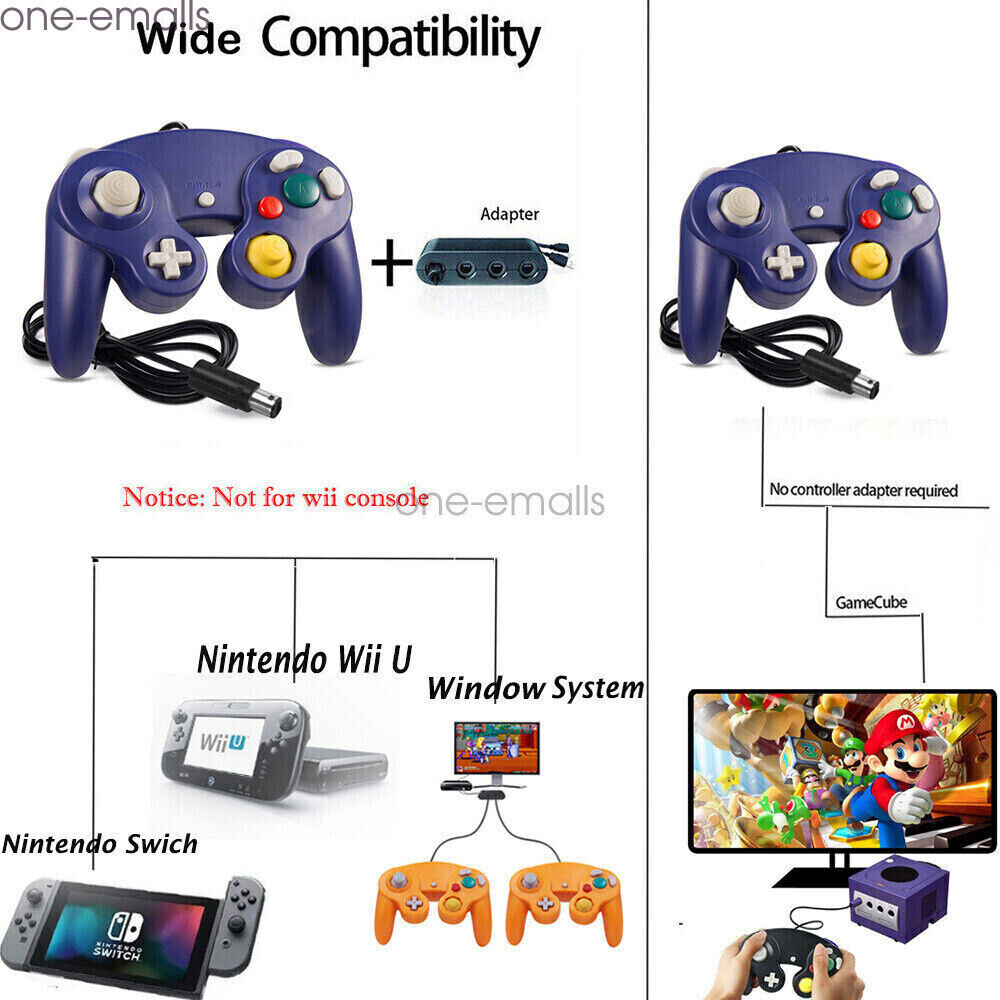 Wired Gamepad for Nintendo GameCube Console Wii U Nintendo Switch PC Controller