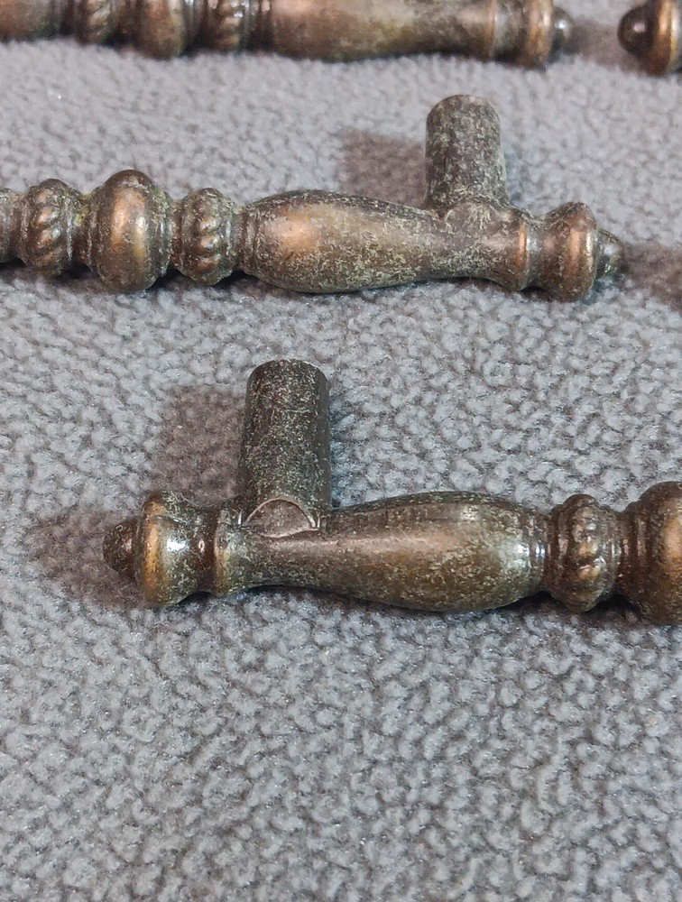 X14 Vintage Brass Drawer Handle Pulls Ornate 3" Center's (NO HARDWARE)