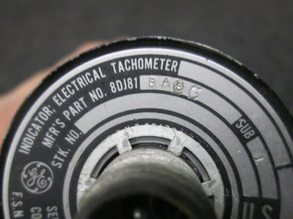 8DJ81-BACC GE Tachometer Indicator