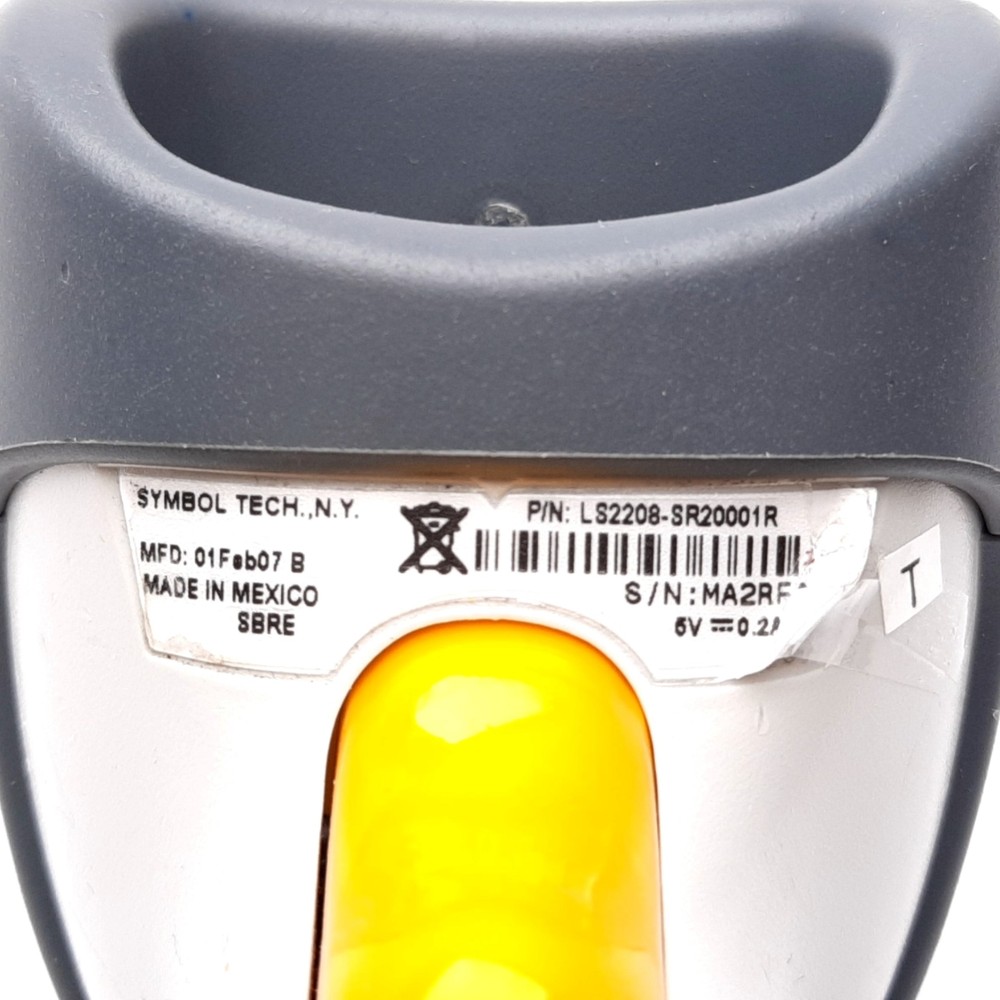 Symbol LS2208-SR20001R Handheld Barcode Scanner Reader, USB Cable Connection
