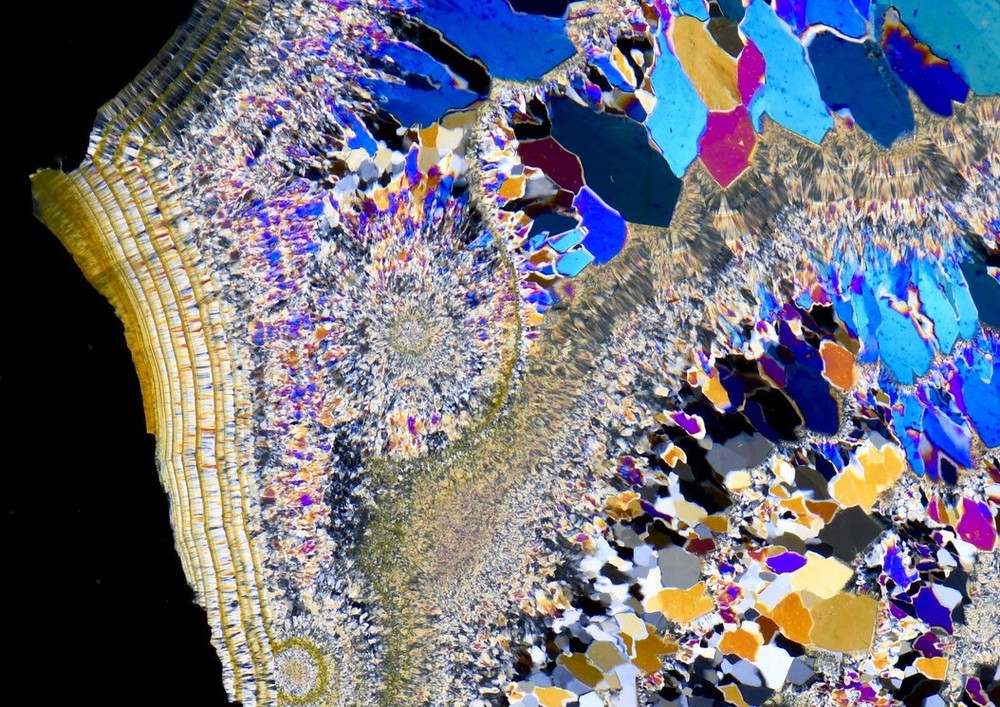 AGATE ACHAT Ottendorf Okrilla STUNNING !! Germany thin section microscope slide