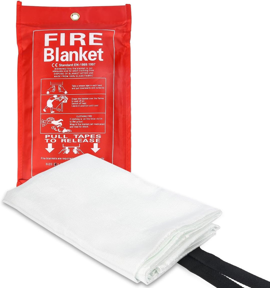 Emergency Fire Blanket for Home and Kitchen - 1 Pack - Fire Suppression Blanket