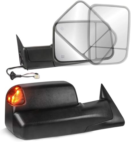 Left and Right Mirrors Compatible with 1998-2001 1998-2002 Black Turn Light