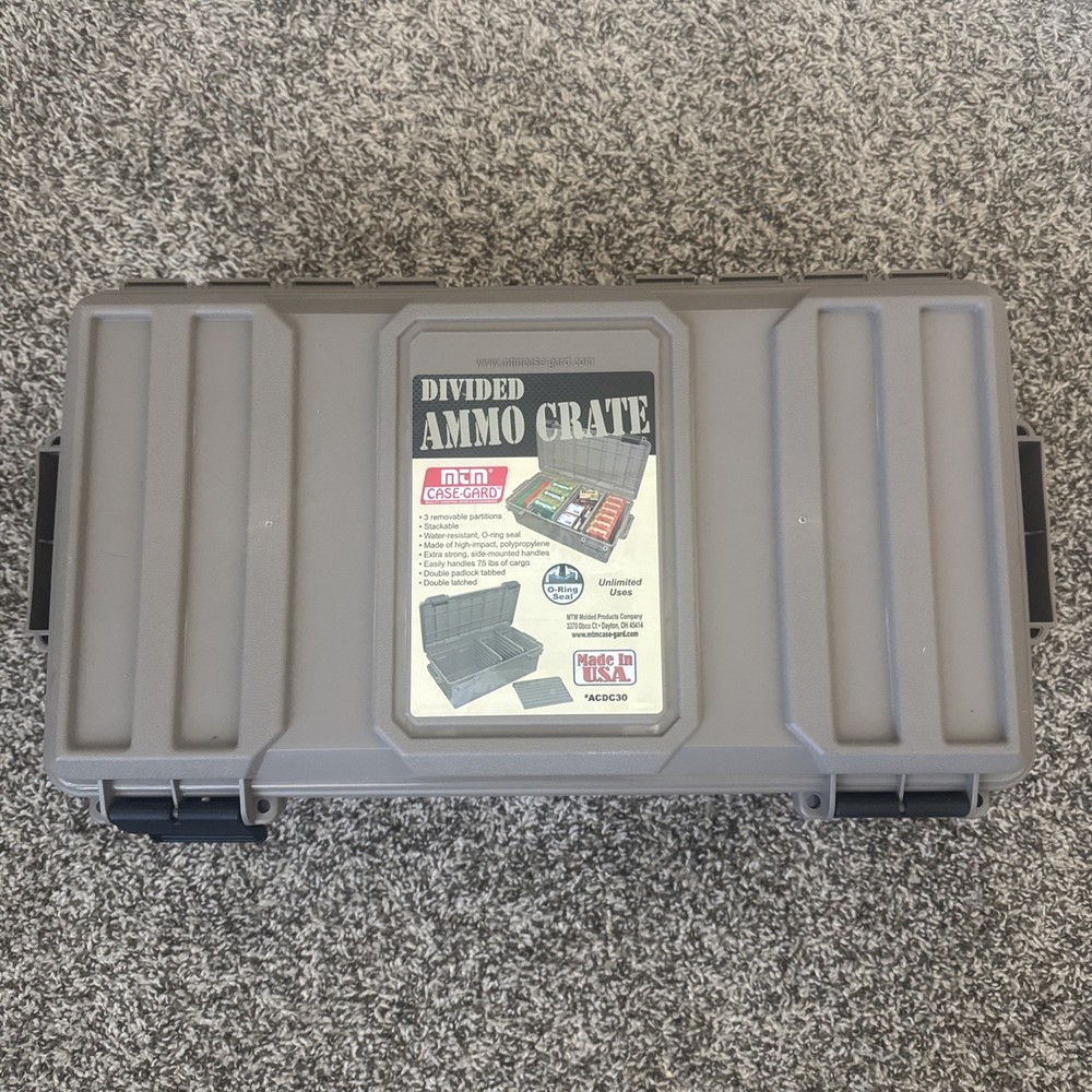 MTM Ammo Crate Devided Utility Box, Dark Earth, ACDC30 Ammo Box