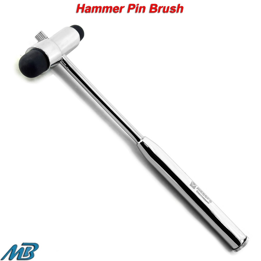 Neurological Reflex Hammer Percussor with Pin & Brush inbuilt neuron Diagnostics