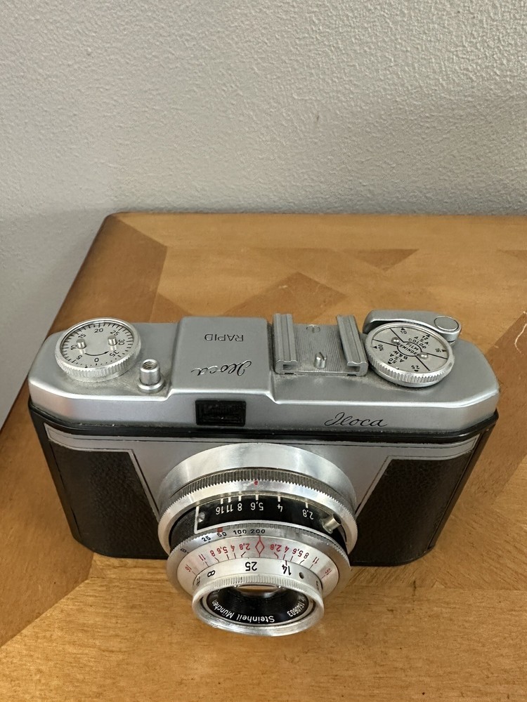 Lloca Rapid German Camera And Case With Steinheil Munched Caesar 45mm Lens