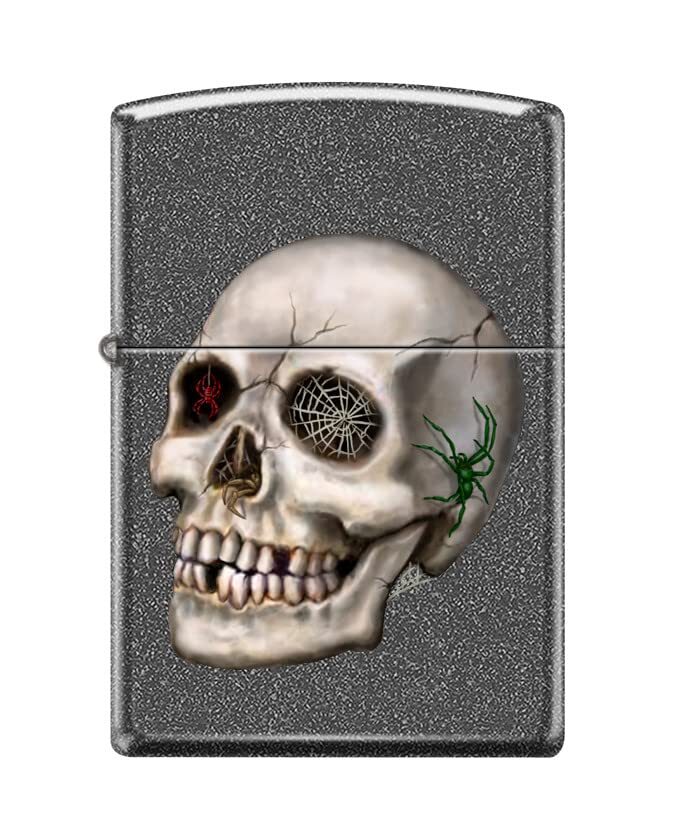 Zippo Lighter-Dungeon Skull Iron Stone Windproof Lighter #Z5480