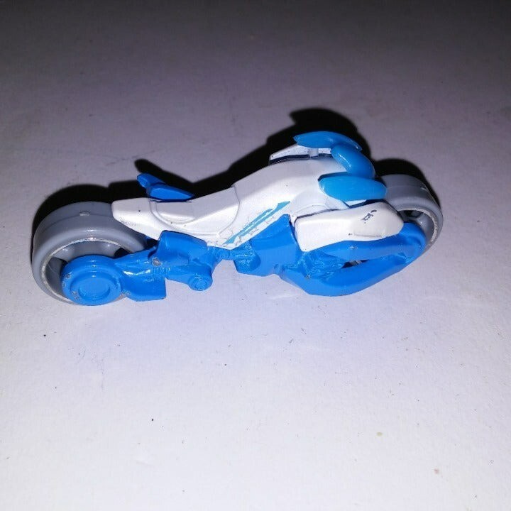Hotwheels Motorcycle Blue White Kids Toy