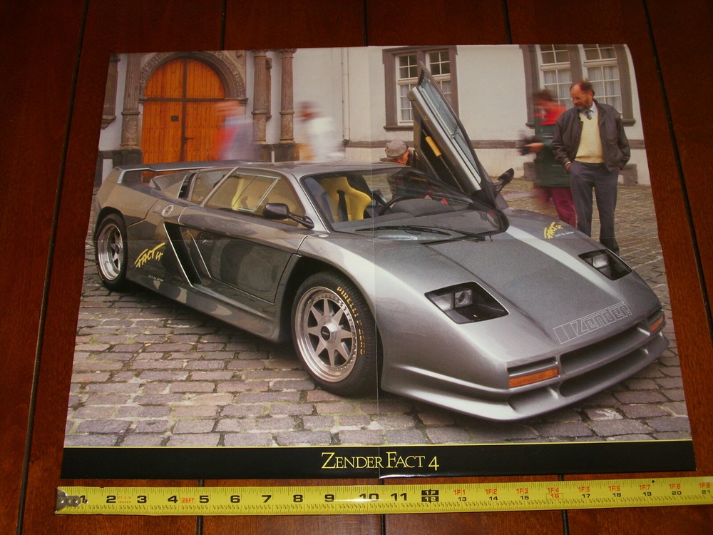 ZENDER FACT 4 ORIGINAL POSTER FROM A 1990 MAGAZINE