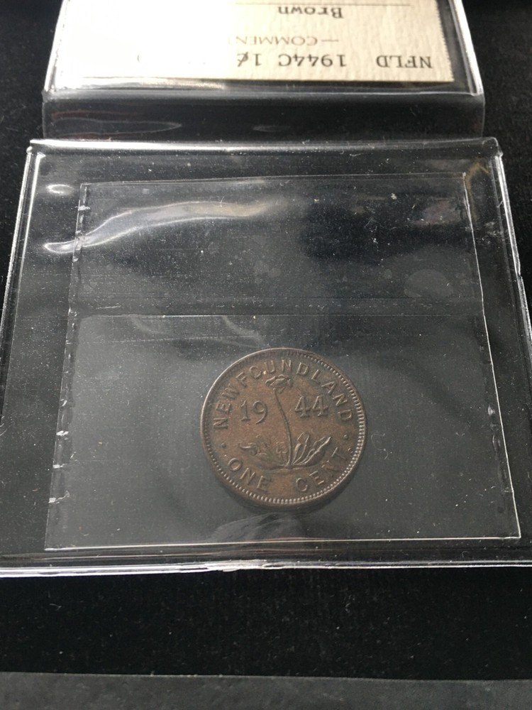 1944c, ICCS Graded Newfoundland, Small One Cent, **MS-60**