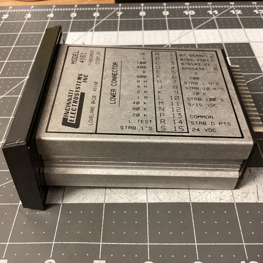 Cincinnati Electrosystems 4161-5-5 Segment Display Panel Meter - (LPW75T)