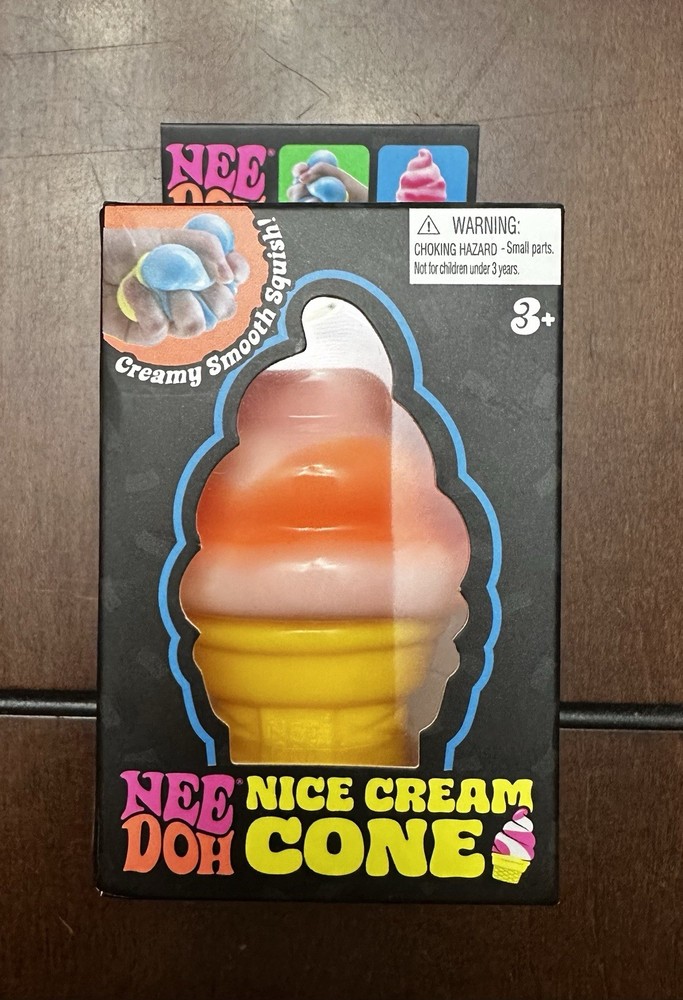 Schylling NeeDoh Nice Ice Cream Cone Squishy Orange
