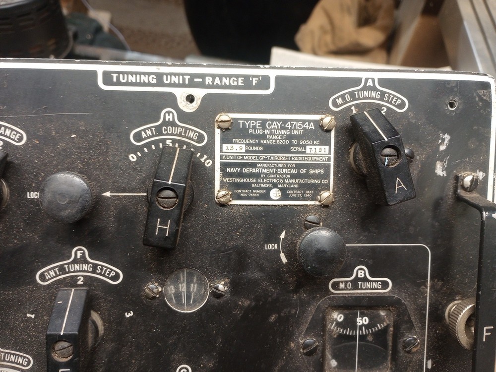 Navy Tipe Cay-4754a Transmitter Tuning Unit In Good Shape