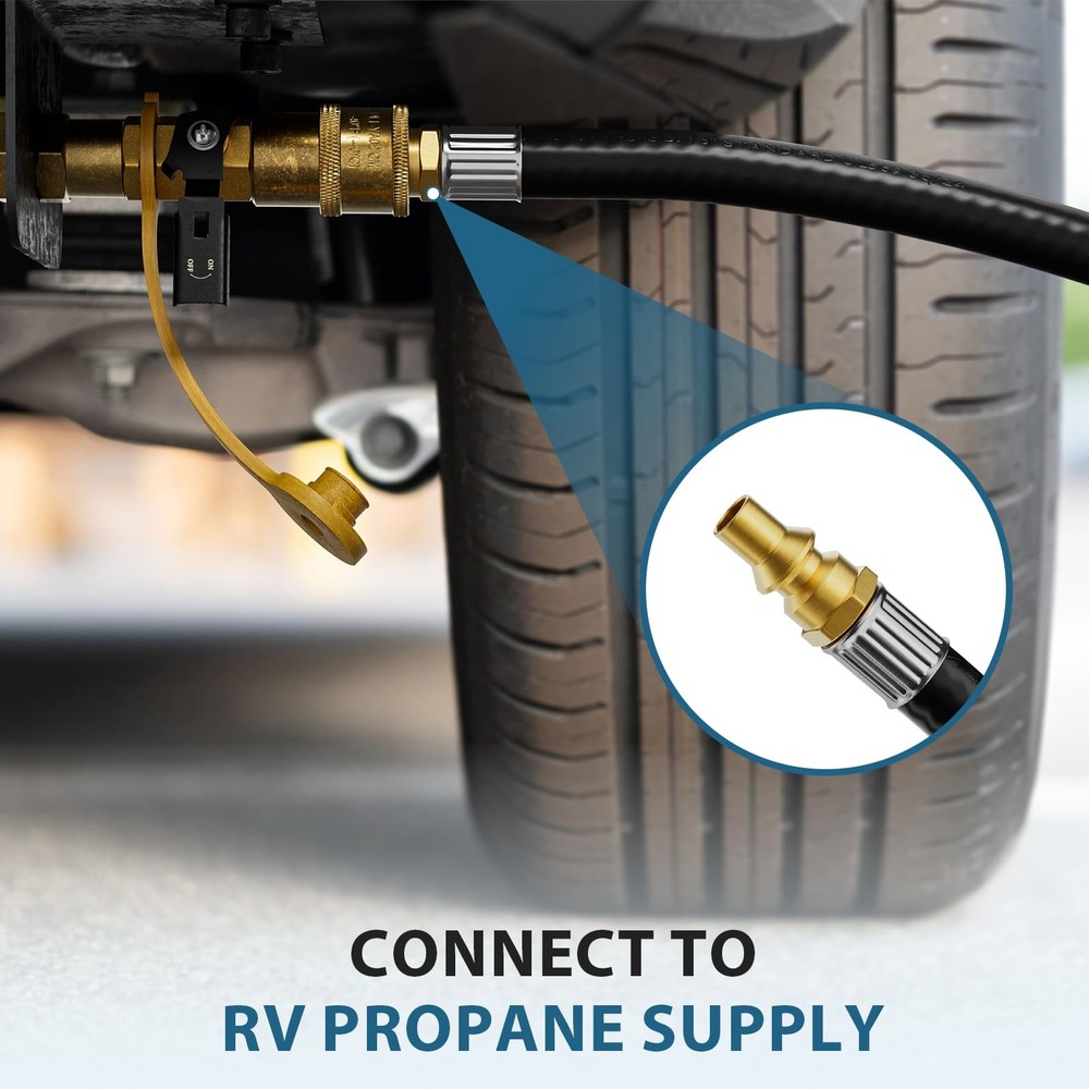 Rushare 18FT Propane Quick Connect Hose for RV to Grill, BBQ Release...