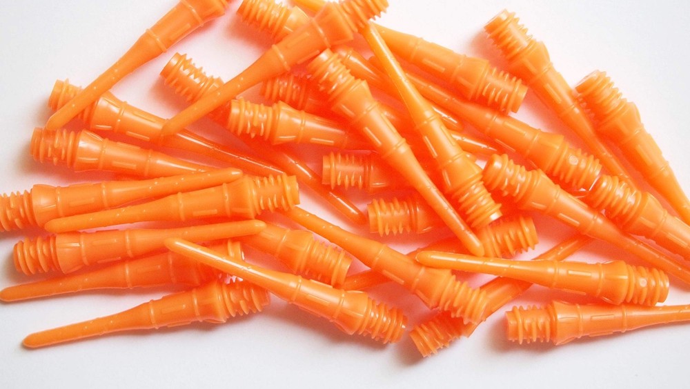Soft Tip Dart Points 2BA Thread,3 Sizes,30/60 Pcs,Steel Tip Replacement,Orange