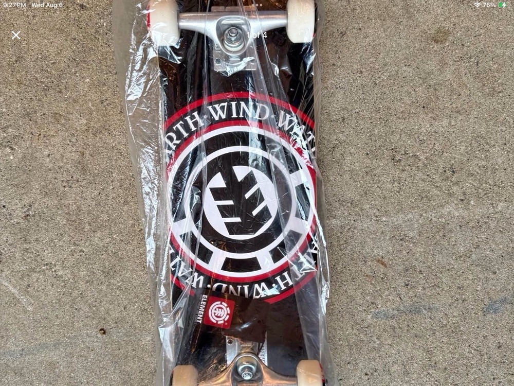 Element Seal High Quality Complete Skateboard Black 7.75”