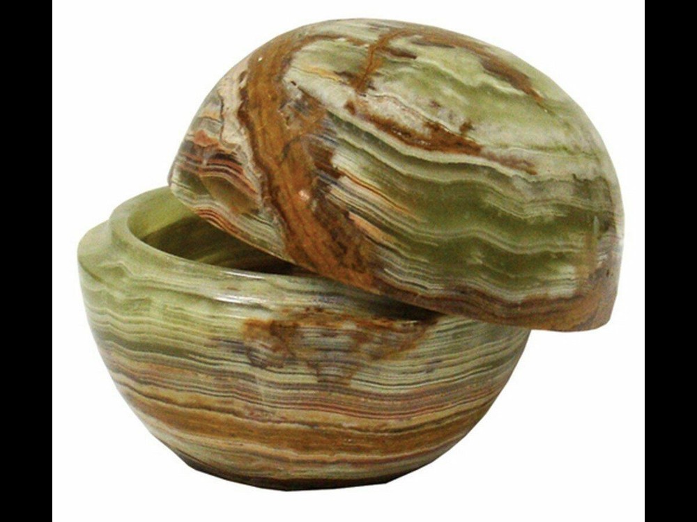 Banded Onyx Ball Jar - 3"