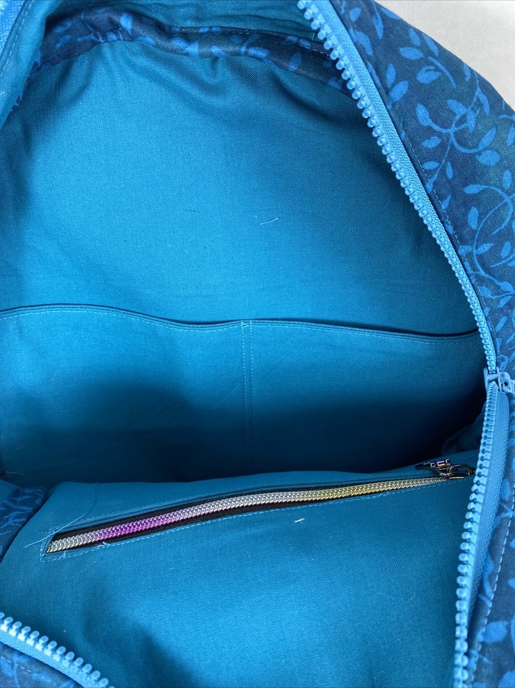 Handmade Backpack/Bookbag Turquoise