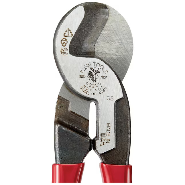 Klein Tools High-Leverage Cable Cutter – Cuts Copper, Aluminum & Comm Cable