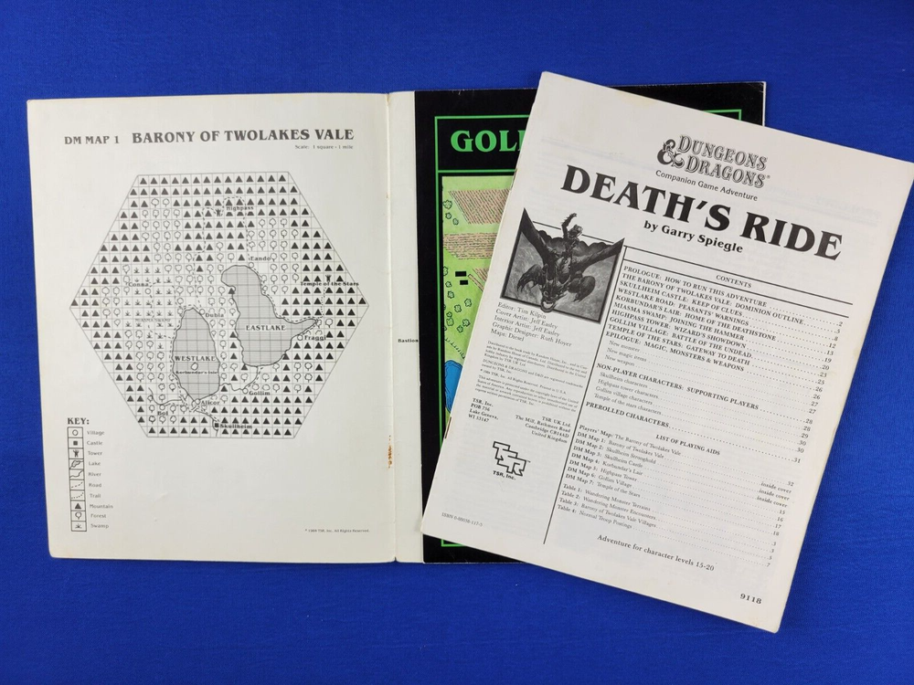 Death's Ride Adventure Module - Dungeons and Dragons CM2