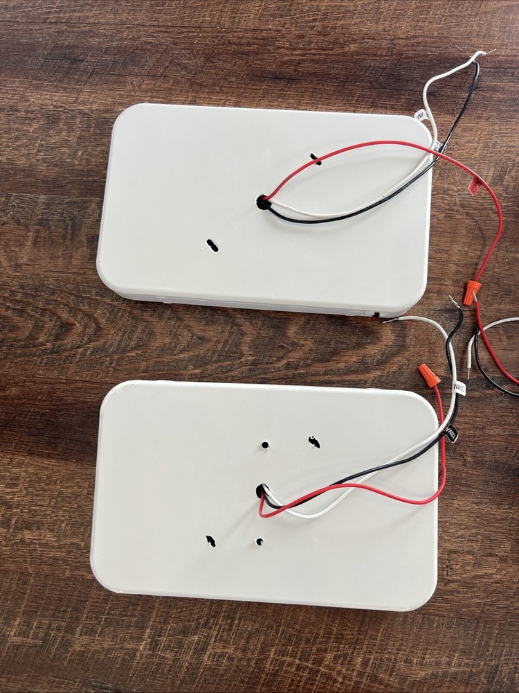 Wired Exit Signs 1 Double Sided & 3 One Sided AS IS UNTESTED