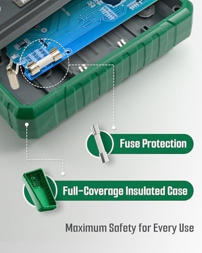 Digital Multimeter TRMS 6000 Counts Voltage Tester NCV Temperature Capacitance
