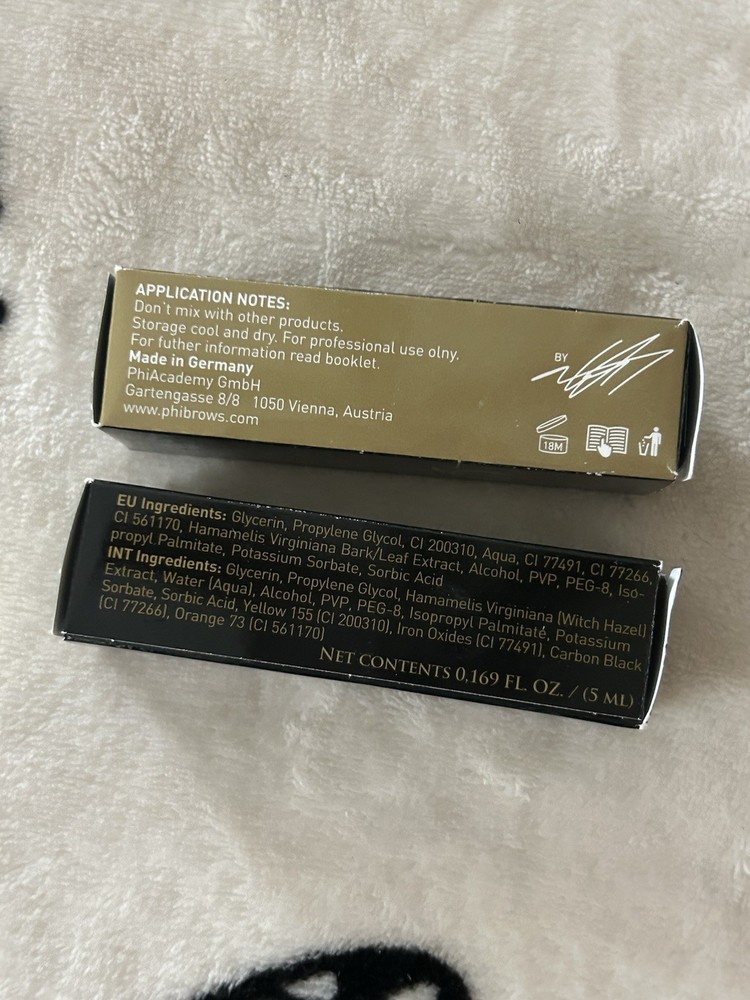 Phi Brows Microblading Black Supe Pigment Pmu 5ml Brand New