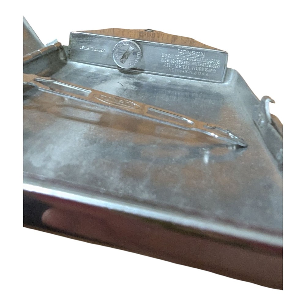 Lighter Cigarette Case Combo Vintage Art Deco Ronson Mastercase Monogram X