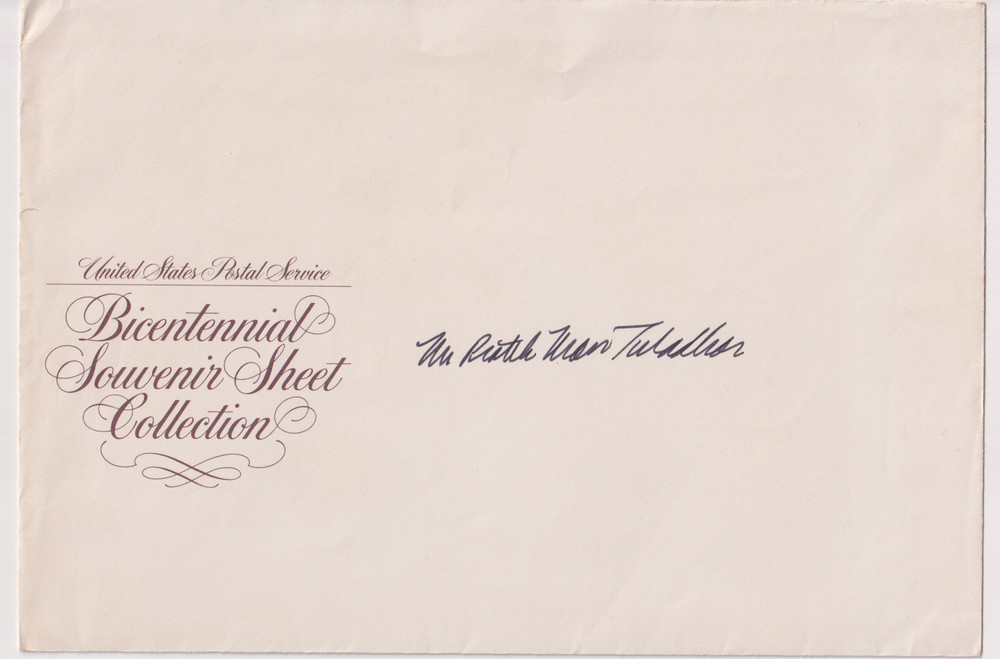 US Bicentennial Souvenir Sheet Collection; 4 Stamp Sheets