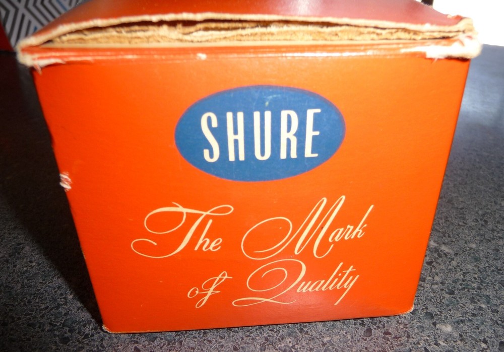 BOX ONLY, Shure Model 710A REX Crystal Microphone Box