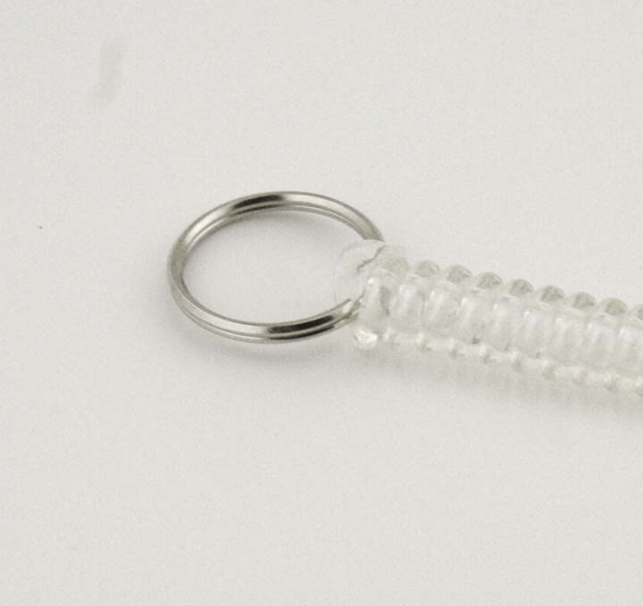 8" Curly Cord Tether with Snap, Secure Scoop Attachment, Quick Release