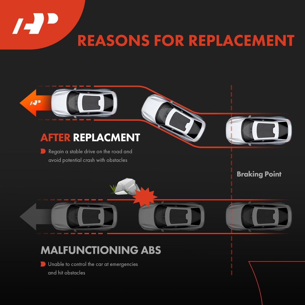 A-Premium Front Left and Right ABS Wheel Speed Sensor - Compatible with Ford ...