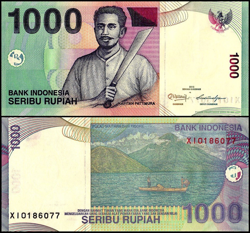 Indonesia 1000 Rupiah, 2013, P-141m, UNC, Replacement X 100 PCS Bundle Pack