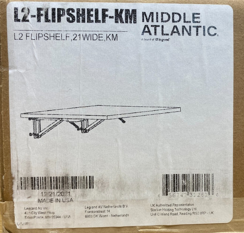Middle Atlantic L2-FLIPSHELF-KM  21" Flip Shelf
