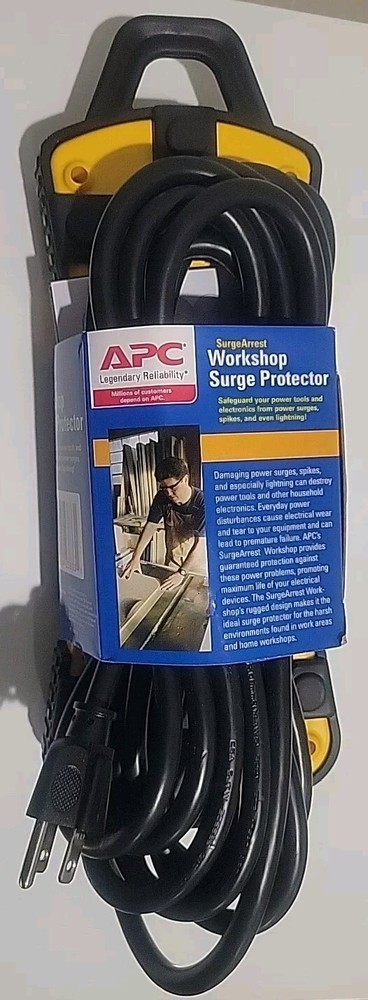 👀 SAME DAY📦》APC Heavy Duty Surge Arrest POWER TOOLS Surge Protector》15Ft》PDIY8