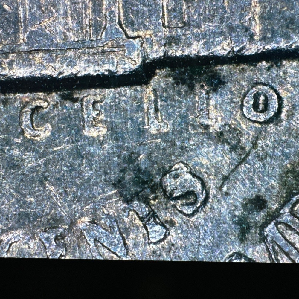 1991 P Jefferson Nickel Grease Error