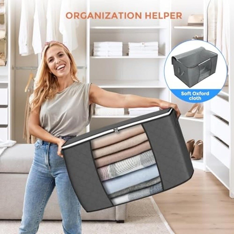 Large Capacity Storage Bag Portable Foldable Clothes Organizer Under Bed New