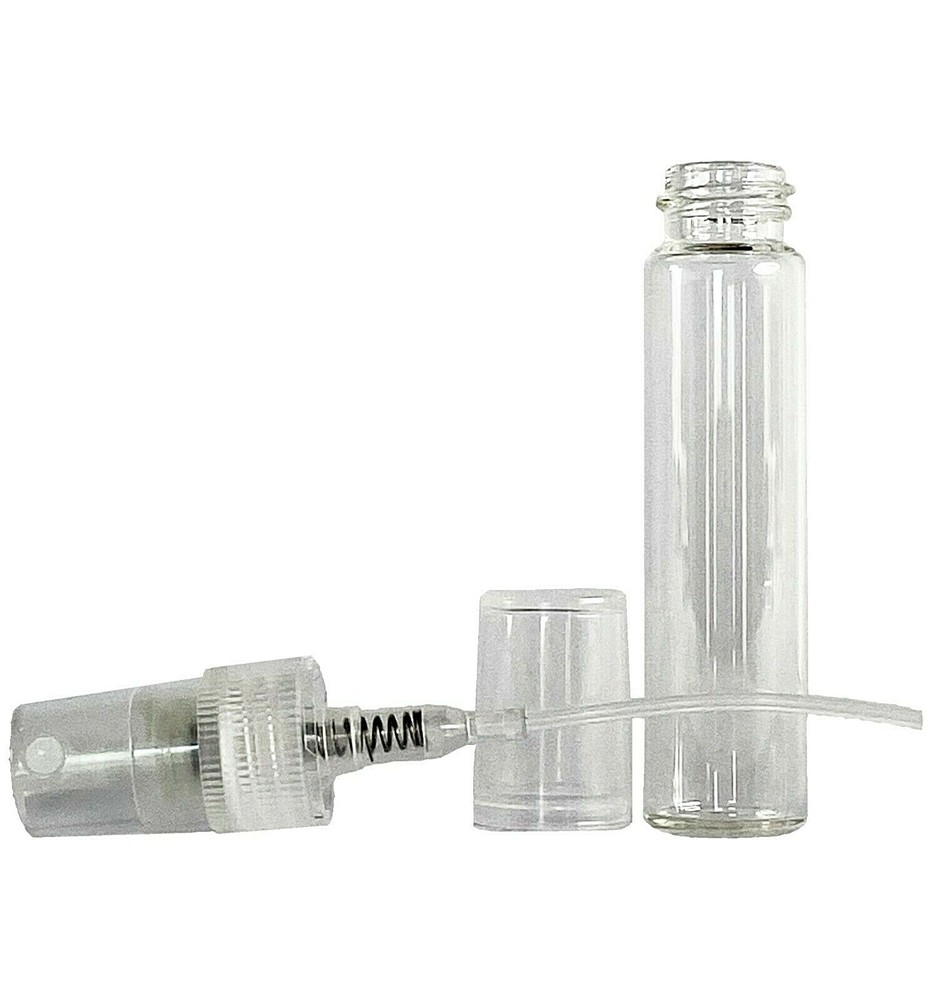 5ml 0.17oz Empty Perfume Clear Glass Bottles Mini Atomizer Spray Refillable
