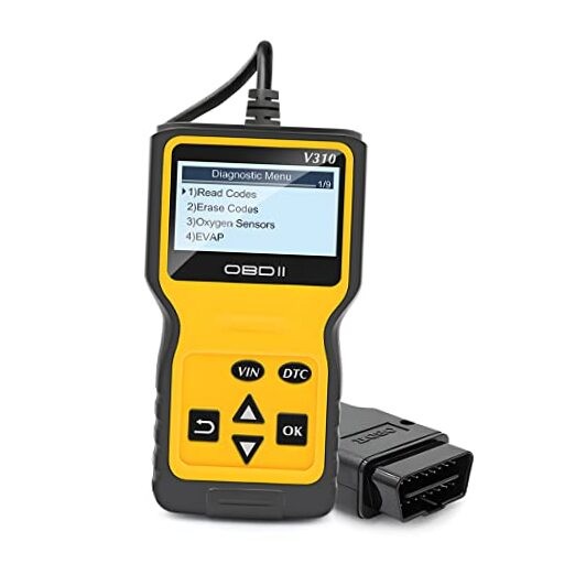 OBD2 Scanner Code Reader for Car Check Engine - CAN Diagnostic Tool - Yellow