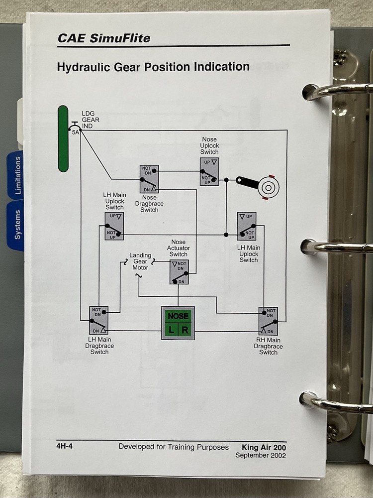 CAE SimuFlite Beechcraft King Air 200 Cockpit Reference Handbook